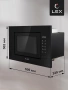 Микроволновая печь встраиваемая Lex BIMO 20.02 BLACK